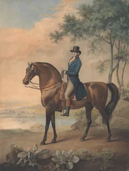 Warren Hastings en su caballo árabe
